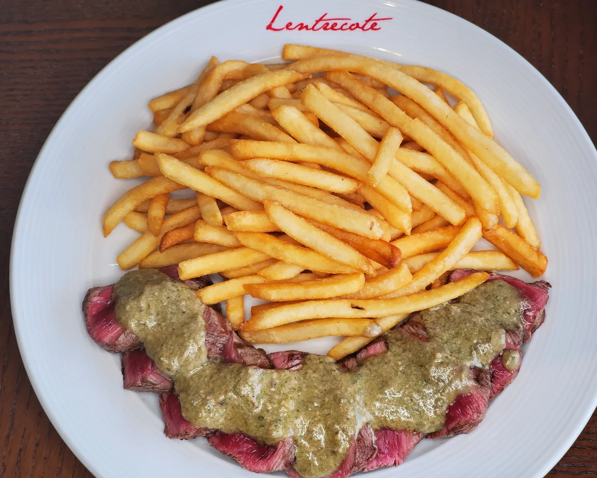 Le Steak — USDA top sirloin with Lentrecote's famous herb-butter sauce
